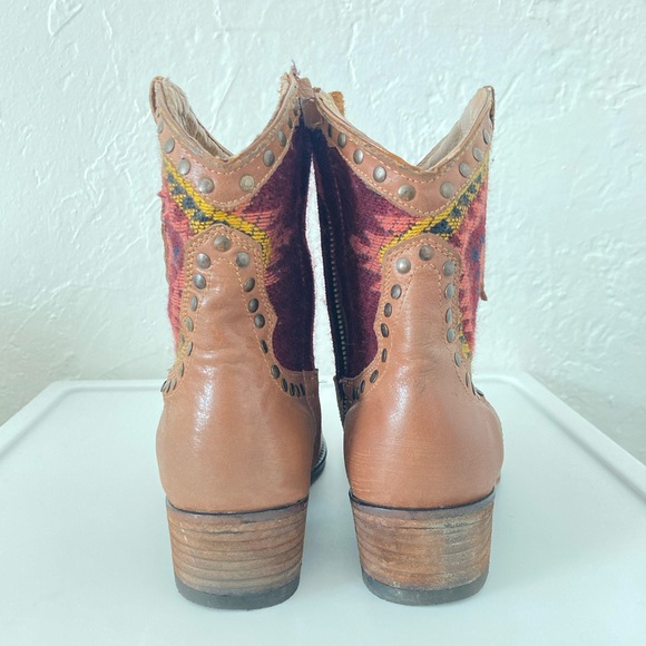 Western Ankle Leather Booties, Steve Madden Swaret - Picture 6 of 9